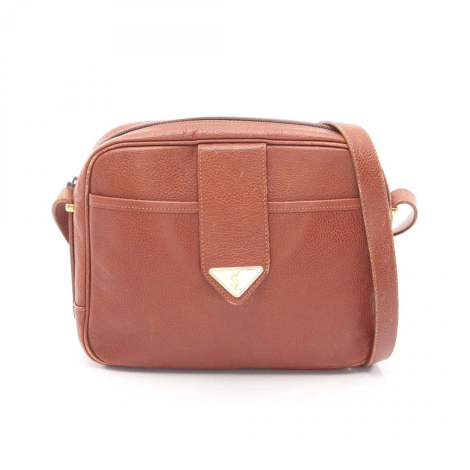 Saint Laurent Paris Shoulder Bag Brown Leather