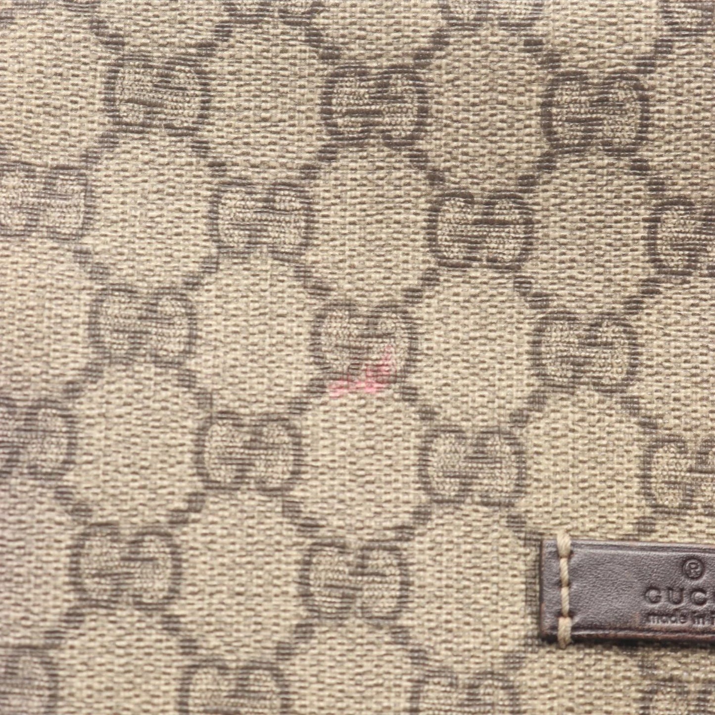 Gucci Shoulder Bag GG Supreme Beige Canvas Leather — view 5