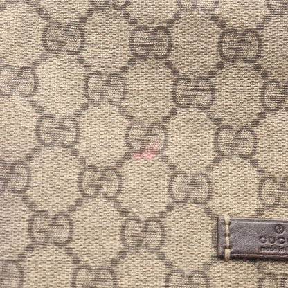 Gucci Shoulder Bag GG Supreme Beige Canvas Leather — view 5