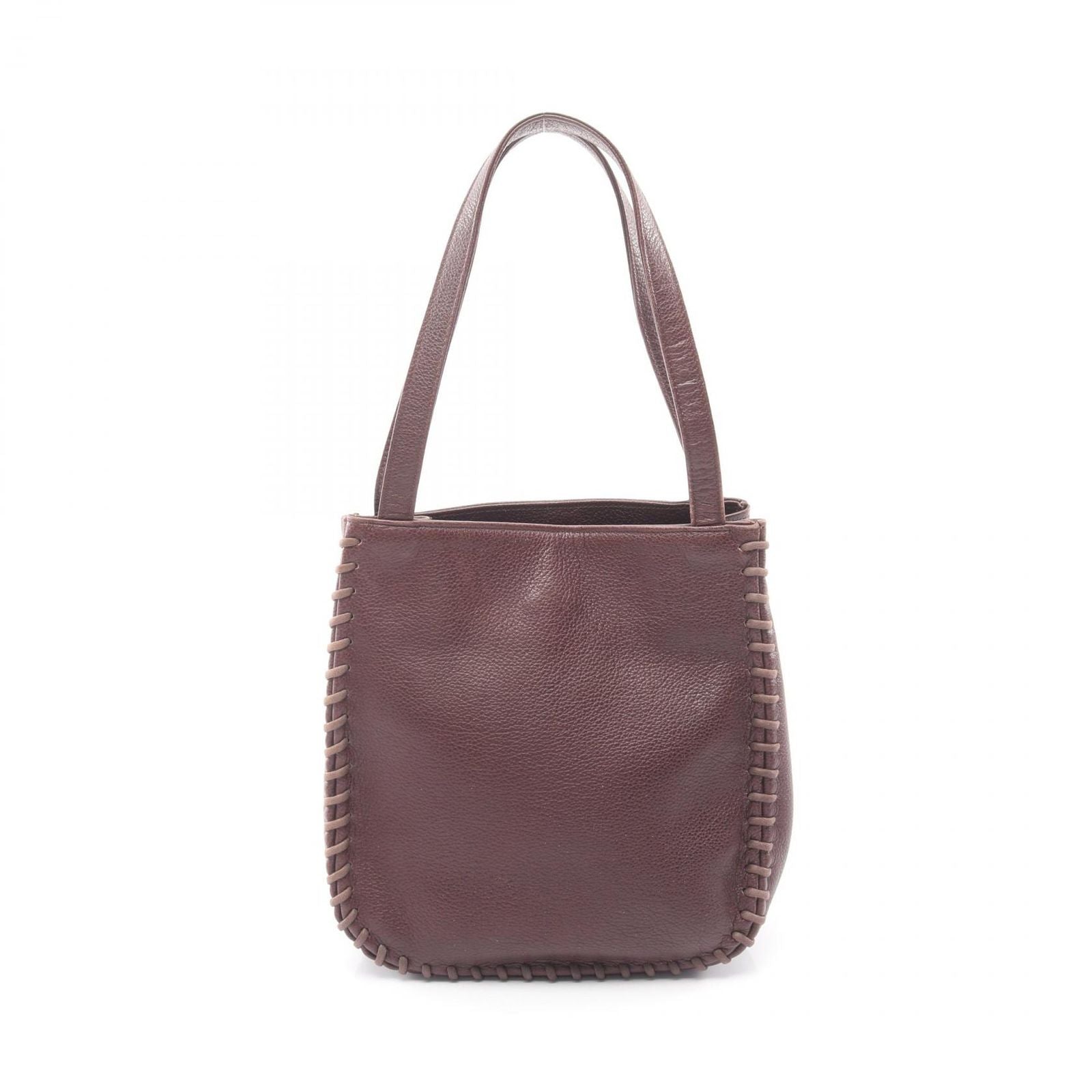 Saint Laurent Yves Handbag Brown Leather