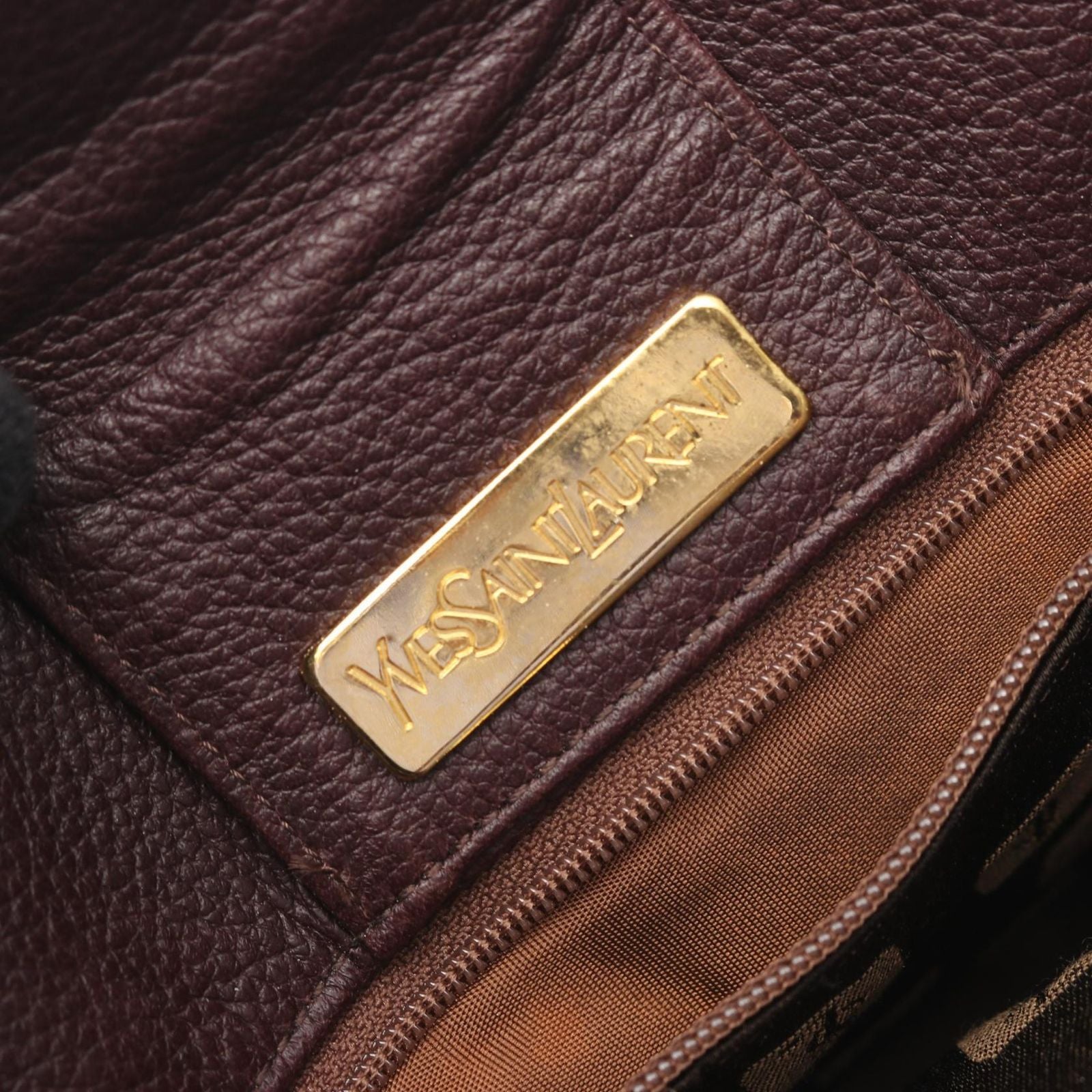 Saint Laurent Yves Handbag Brown Leather — view 4