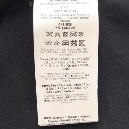 Fendi Scarf Tippet Scarves Black — view 4