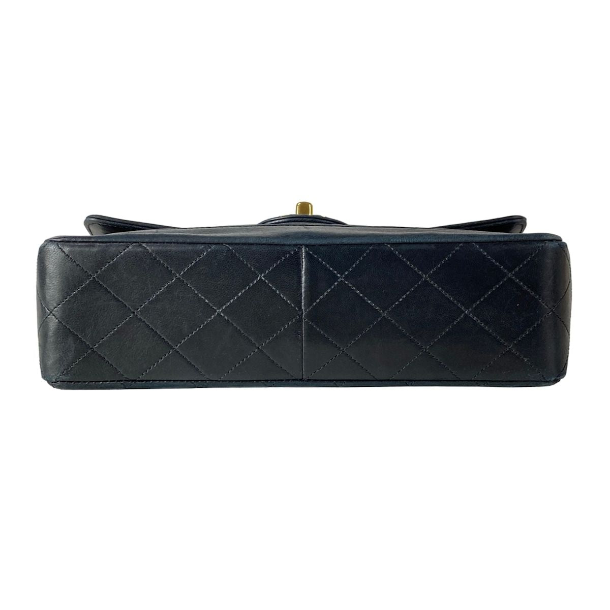 Chanel Shoulder Bag Single Flap Quilted Black Gold Chain Lambskin — view 5