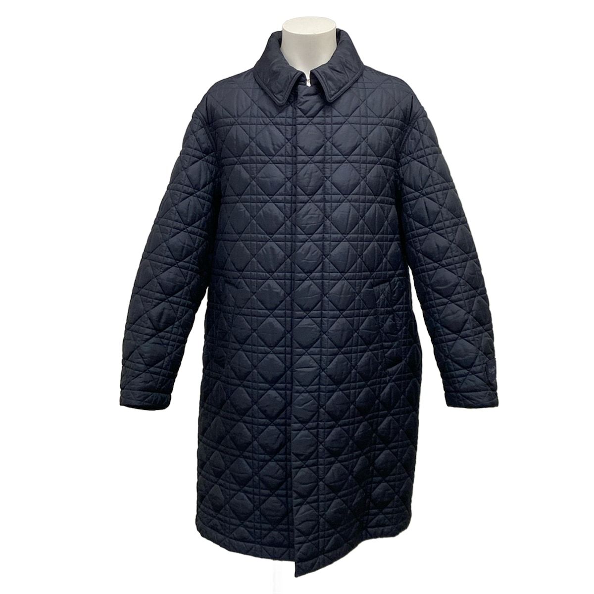 Dior Coat 50 XL Dark Navy Silk