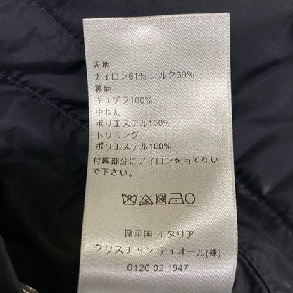 Dior Coat 50 XL Dark Navy Silk — view 4