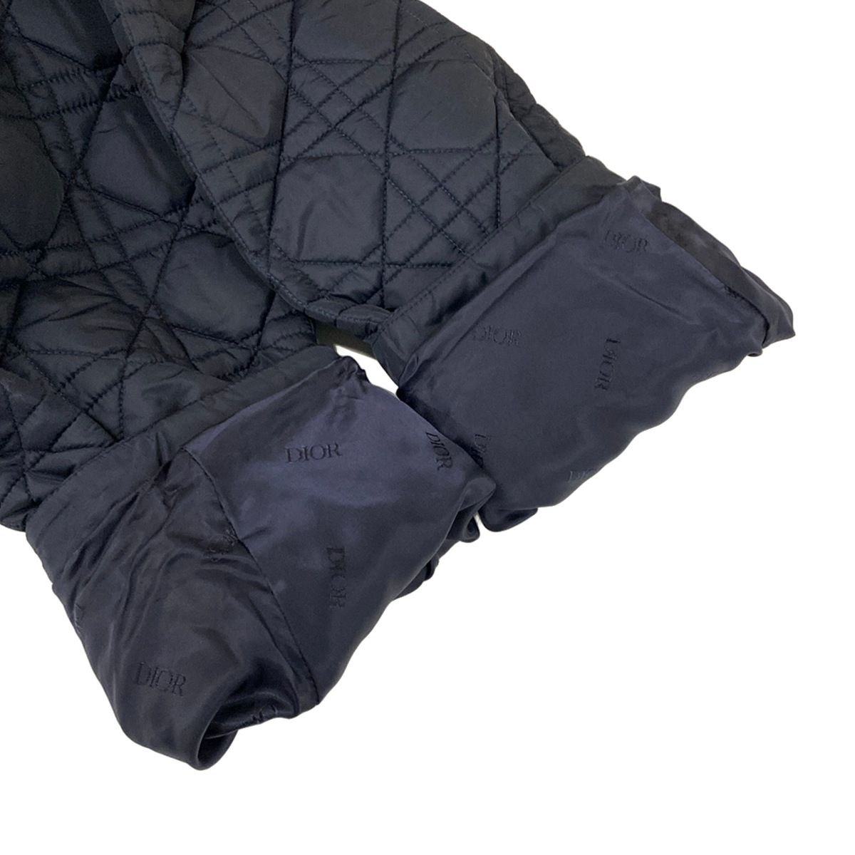 Dior Coat 50 XL Dark Navy Silk — view 7