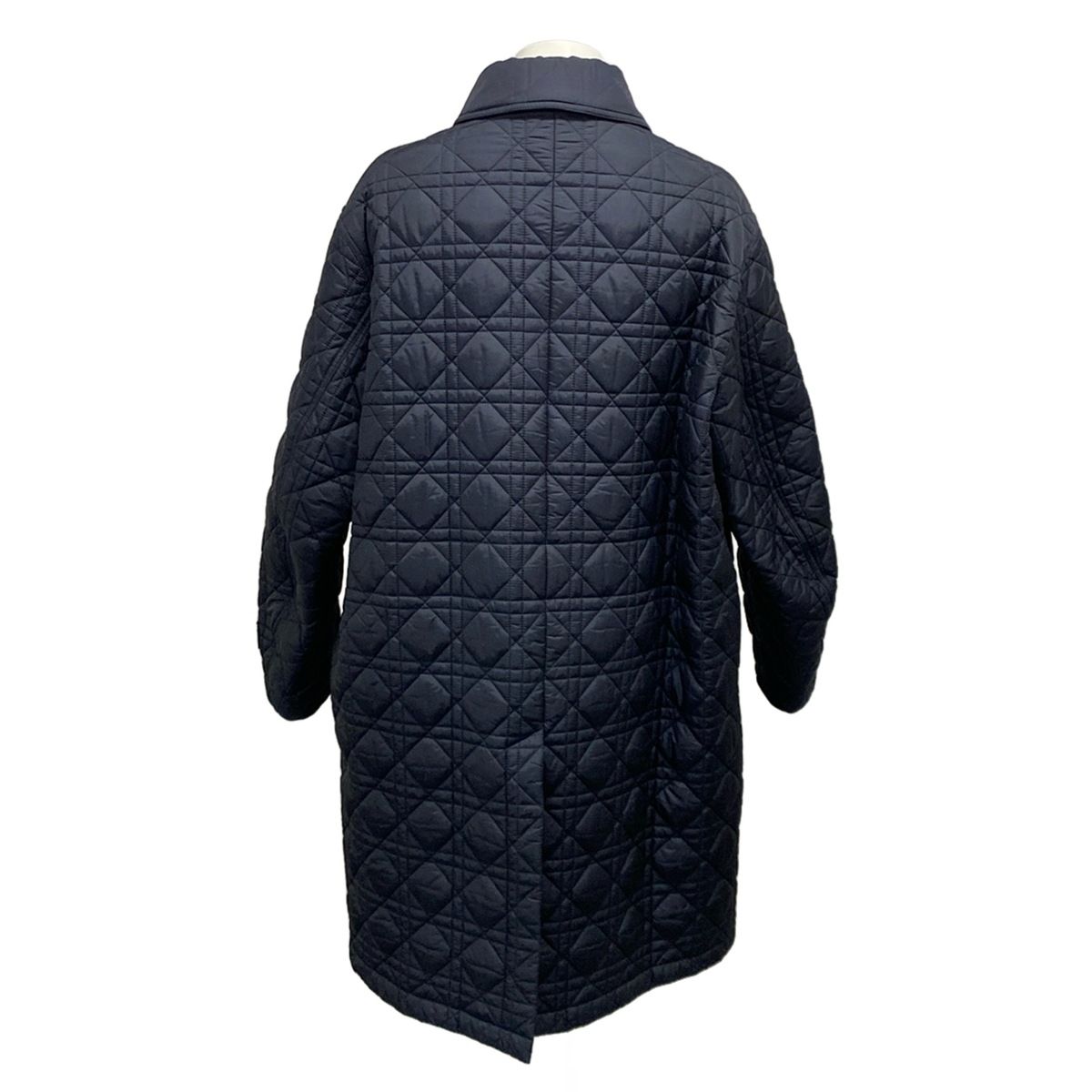 Dior Coat 50 XL Dark Navy Silk — view 2
