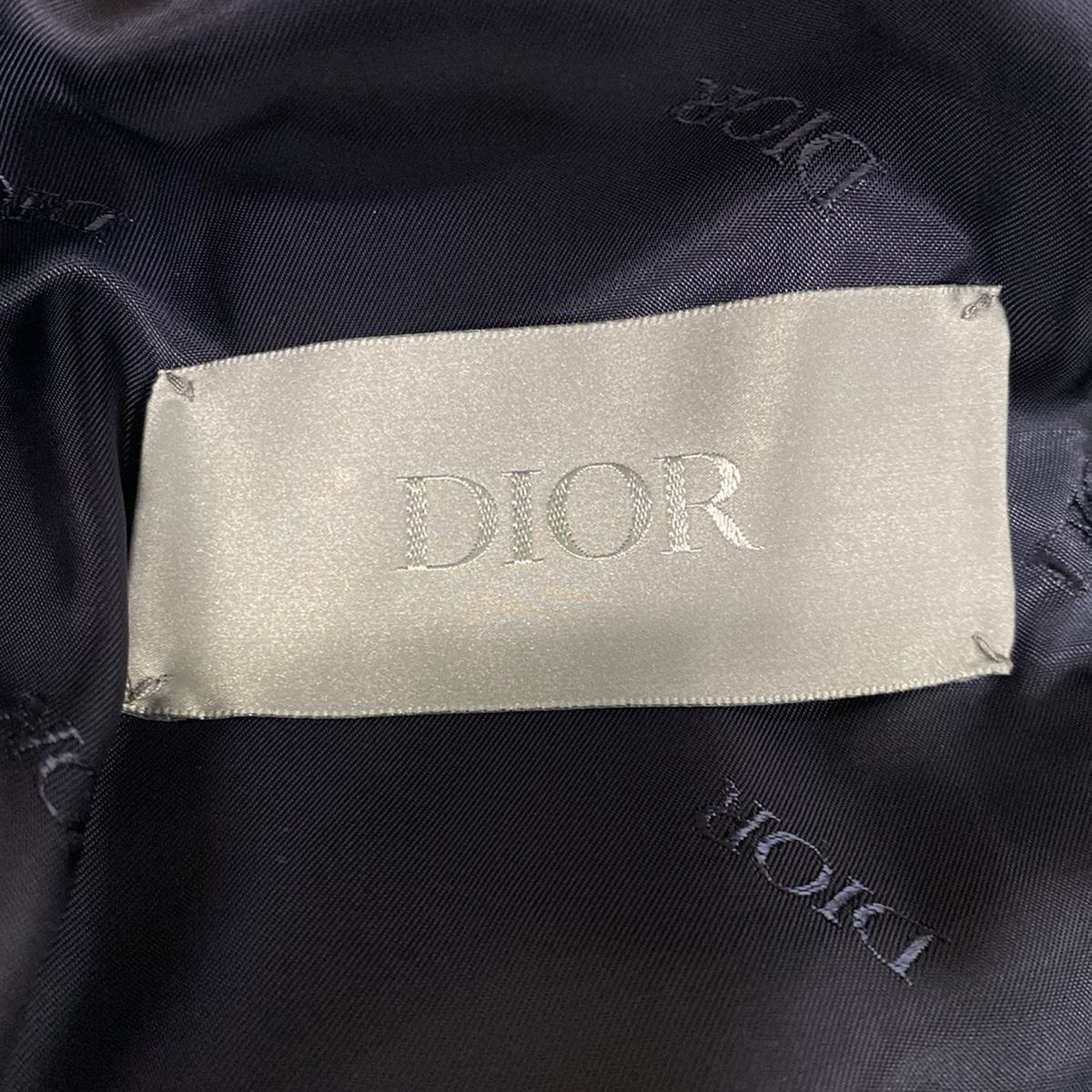 Dior Coat 50 XL Dark Navy Silk — view 3