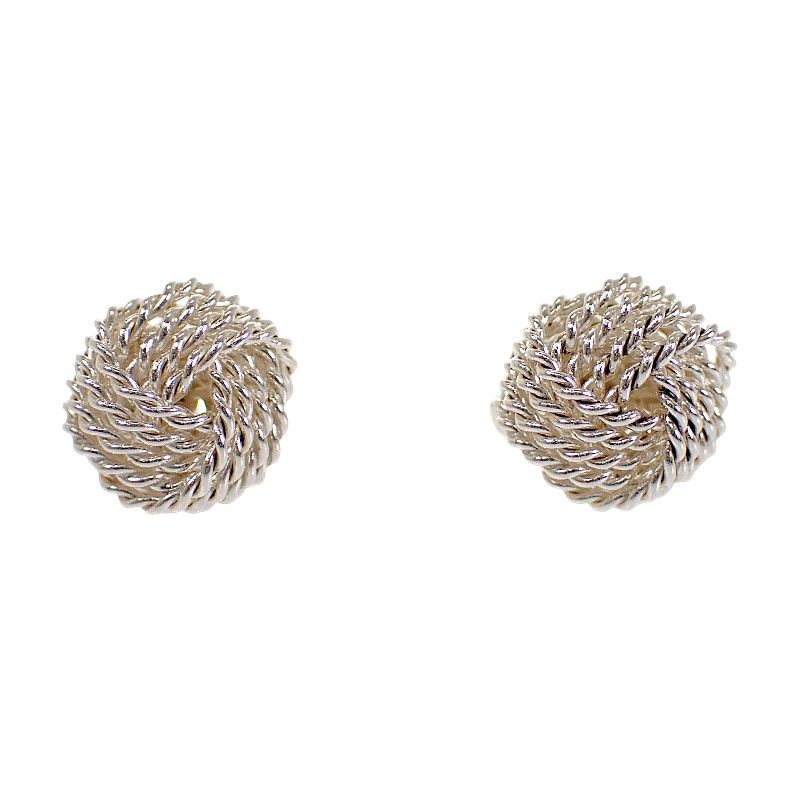 Tiffany & Co Somerset Twist Knot Earrings 925 Sterling Silver