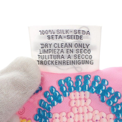 Hermes Kelly en Perles Scarf Silk Pink Blue Gift — view 8