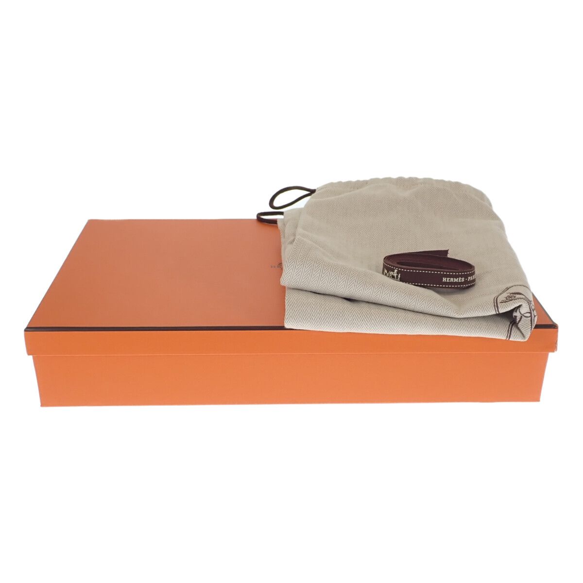Hermes Santo Honore Charm Beret 58 Cashmere Leather Charbon Gray Hat — view 9