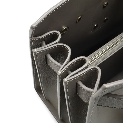 Saint Laurent Paris YSL Sac Dojour Small Handbag 2-Way Shoulder Leather Gray — view 8