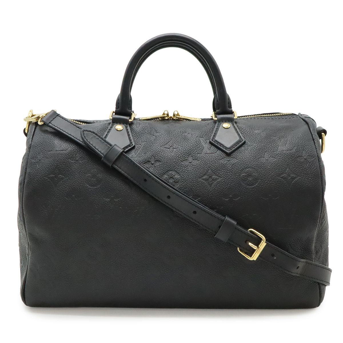 Louis Vuitton Monogram Empreinte Speedy Soft 30 2-Way Shoulder Bag Infini Black