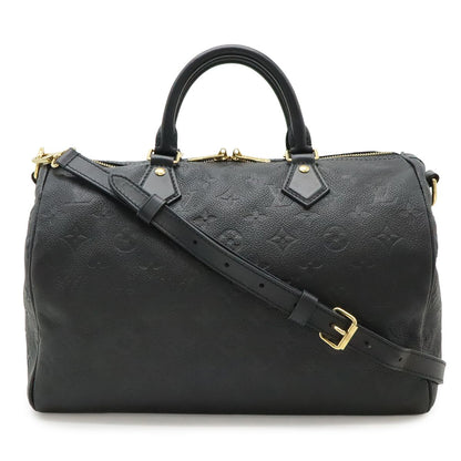 Louis Vuitton Monogram Empreinte Speedy Soft 30 2-Way Shoulder Bag Infini Black