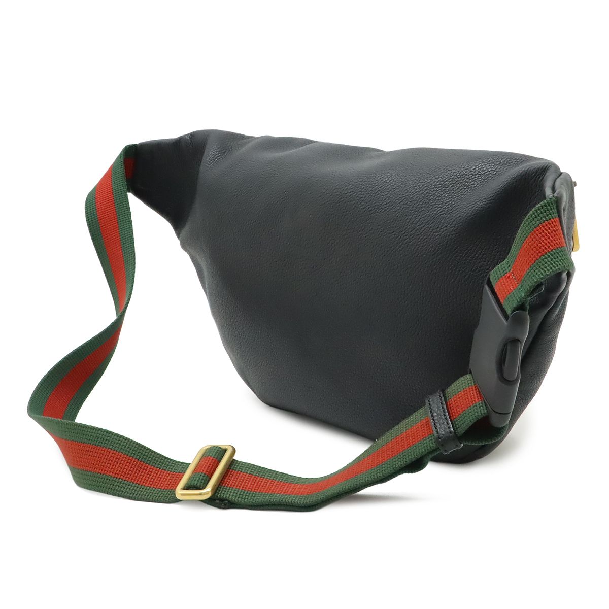 Gucci Print Sherry Line Belt Bag Waist Pouch Leather Pink Green Red Gold — view 2