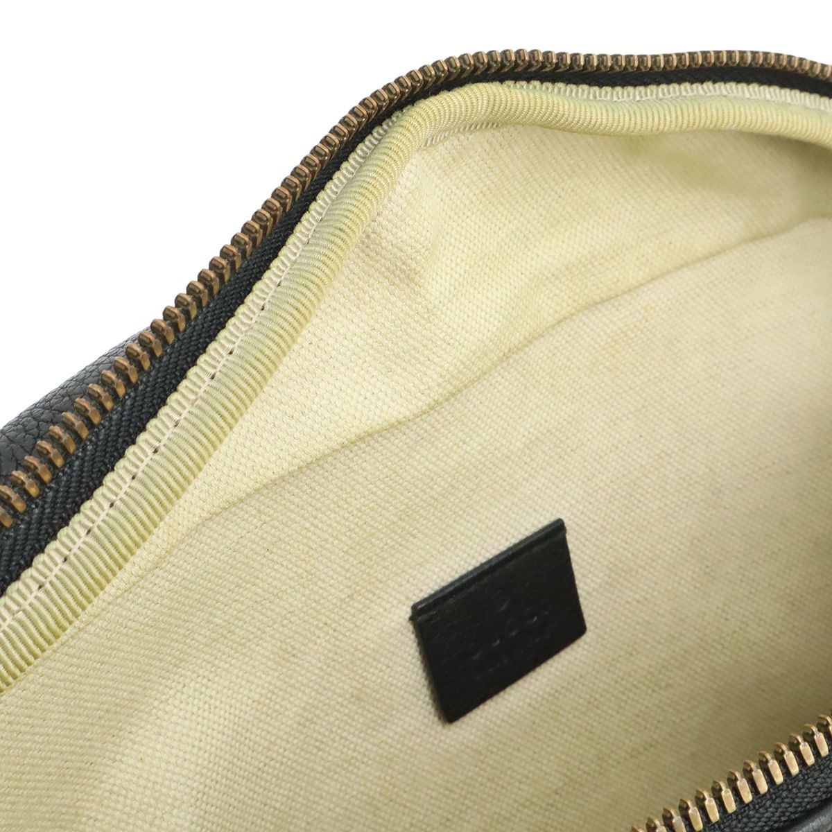 Gucci Print Sherry Line Belt Bag Waist Pouch Leather Pink Green Red Gold — view 6