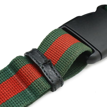 Gucci Print Sherry Line Belt Bag Waist Pouch Leather Pink Green Red Gold — view 8