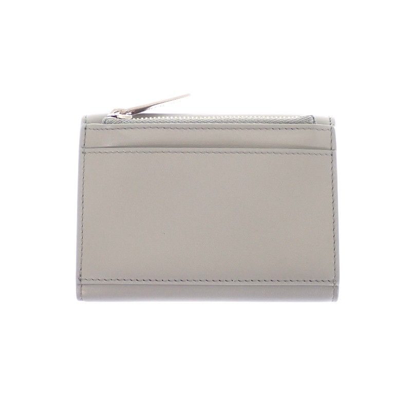 Balenciaga Envelope Mini Wallet Trifold Calf Gray Blue Silver — view 9
