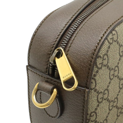 Gucci Ophidia GG Supreme Small Cross Belt Bag 2-Way Clutch Beige Mocha Brown — view 6