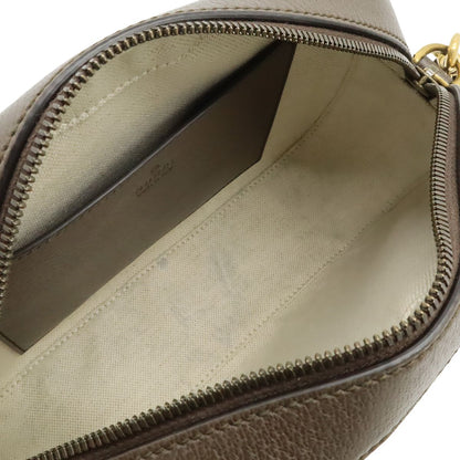 Gucci Ophidia GG Supreme Small Cross Belt Bag 2-Way Clutch Beige Mocha Brown — view 7