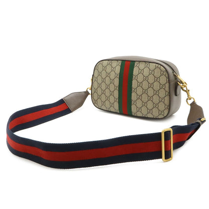 Gucci Ophidia GG Supreme Small Cross Belt Bag 2-Way Clutch Beige Mocha Brown — view 2