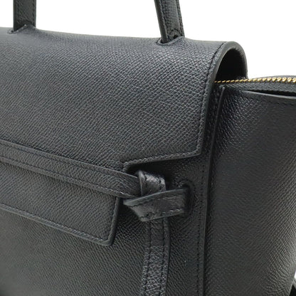 Celine Belt Bag Nano 2-Way Crossbody Leather Black Gold — view 8