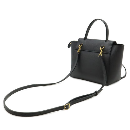 Celine Belt Bag Nano 2-Way Crossbody Leather Black Gold — view 2