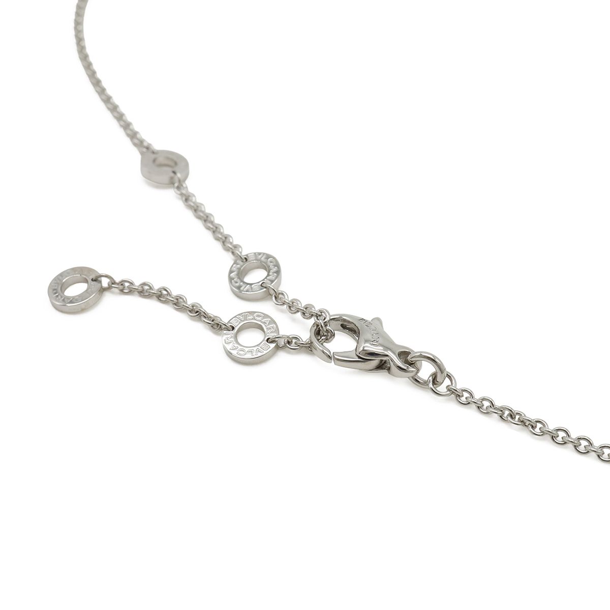 Bvlgari Chikladi Necklace Pendant 18k White Gold Diamond — view 5