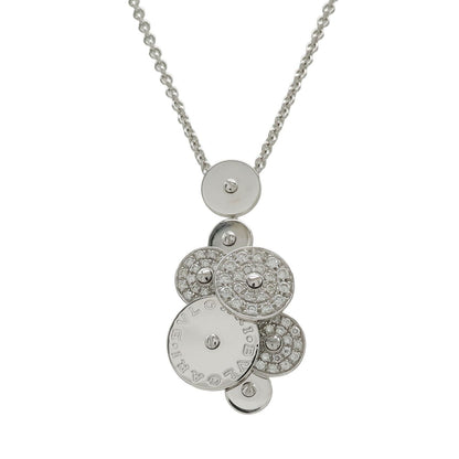 Bvlgari Chikladi Necklace Pendant 18k White Gold Diamond