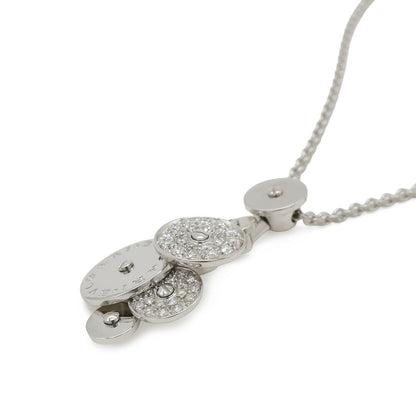 Bvlgari Chikladi Necklace Pendant 18k White Gold Diamond — view 3