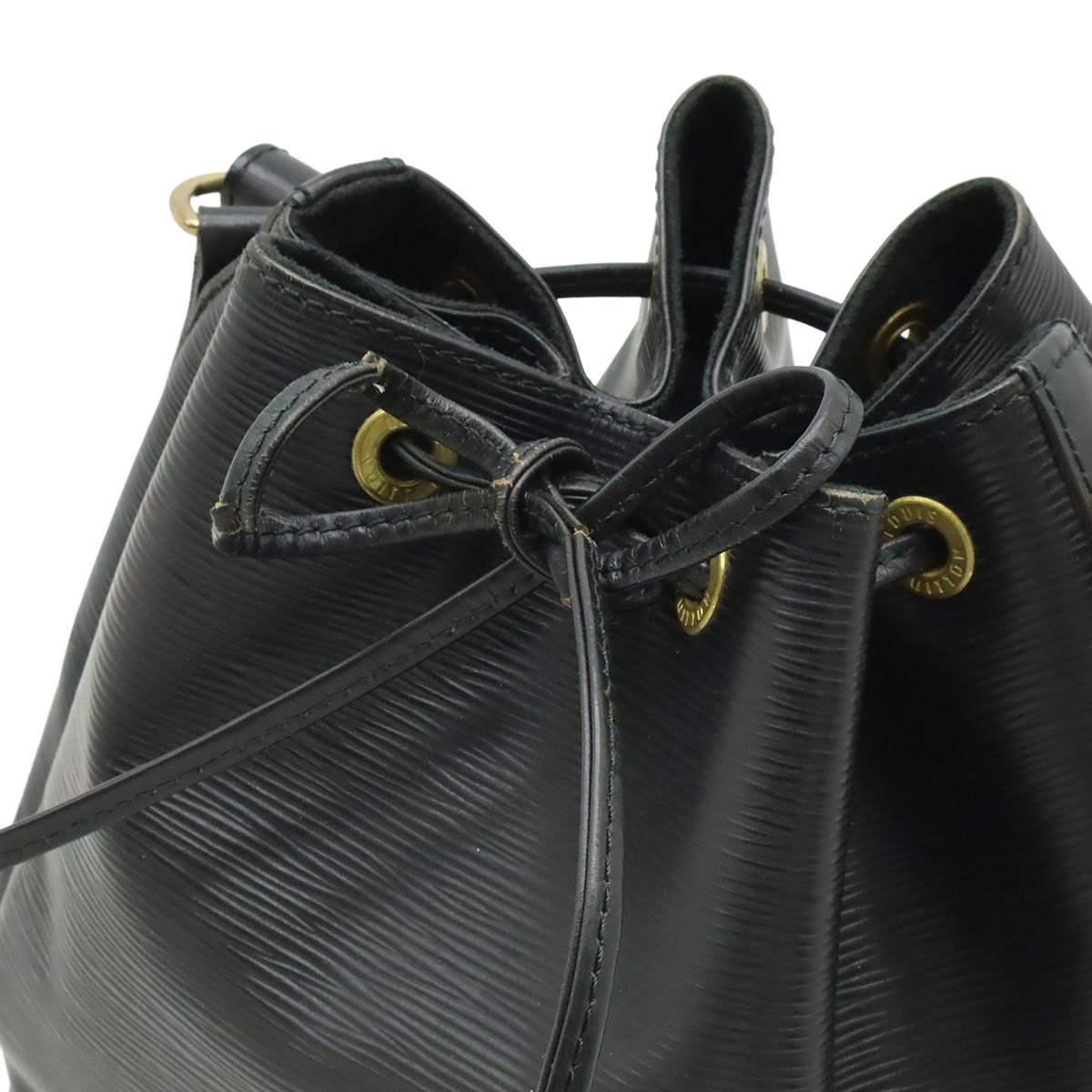 Louis Vuitton Epi Petit Noir Shoulder Bag Drawstring Black — view 5
