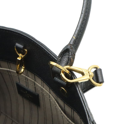Louis Vuitton Monogram Empreinte Montaigne MM 2-Way Shoulder Bag Noir Black — view 8