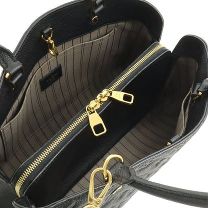 Louis Vuitton Monogram Empreinte Montaigne MM 2-Way Shoulder Bag Noir Black — view 6
