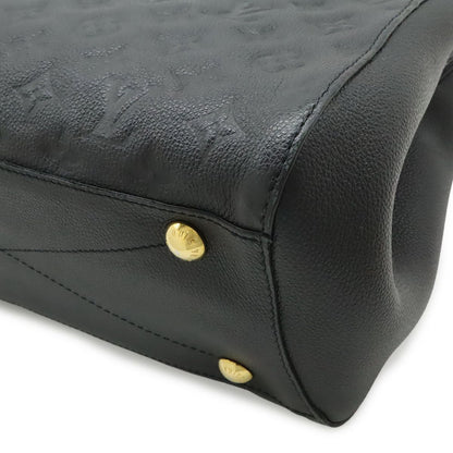 Louis Vuitton Monogram Empreinte Montaigne MM 2-Way Shoulder Bag Noir Black — view 3