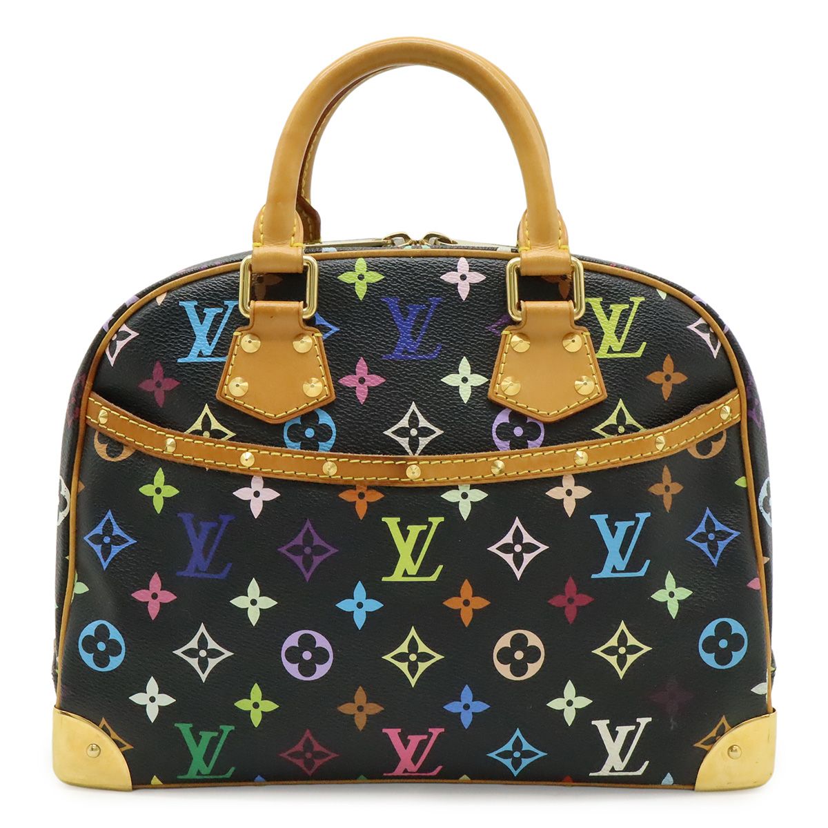 Louis Vuitton Monogram Multicolor Tourville Handbag Noir Black Gold