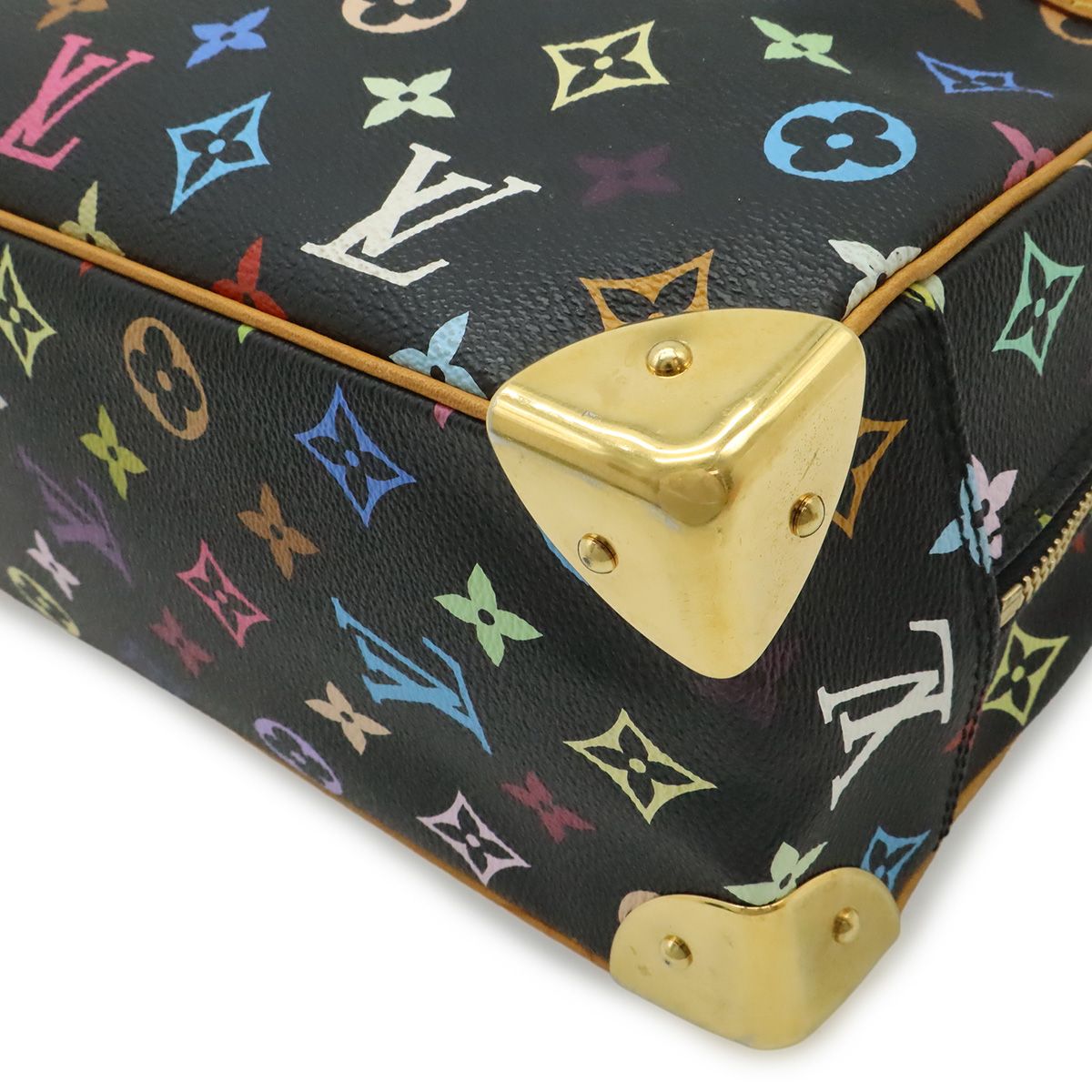 Louis Vuitton Monogram Multicolor Tourville Handbag Noir Black Gold — view 3