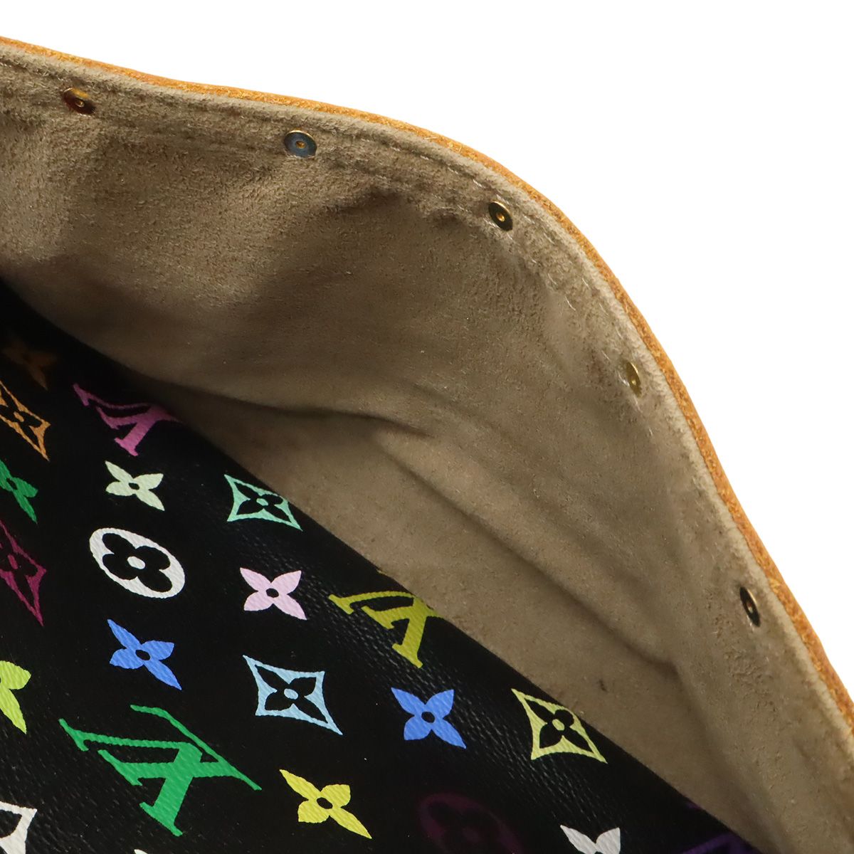 Louis Vuitton Monogram Multicolor Tourville Handbag Noir Black Gold — view 8