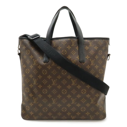 Louis Vuitton Monogram Macassar Davis Tote Large Shoulder Bag Brown