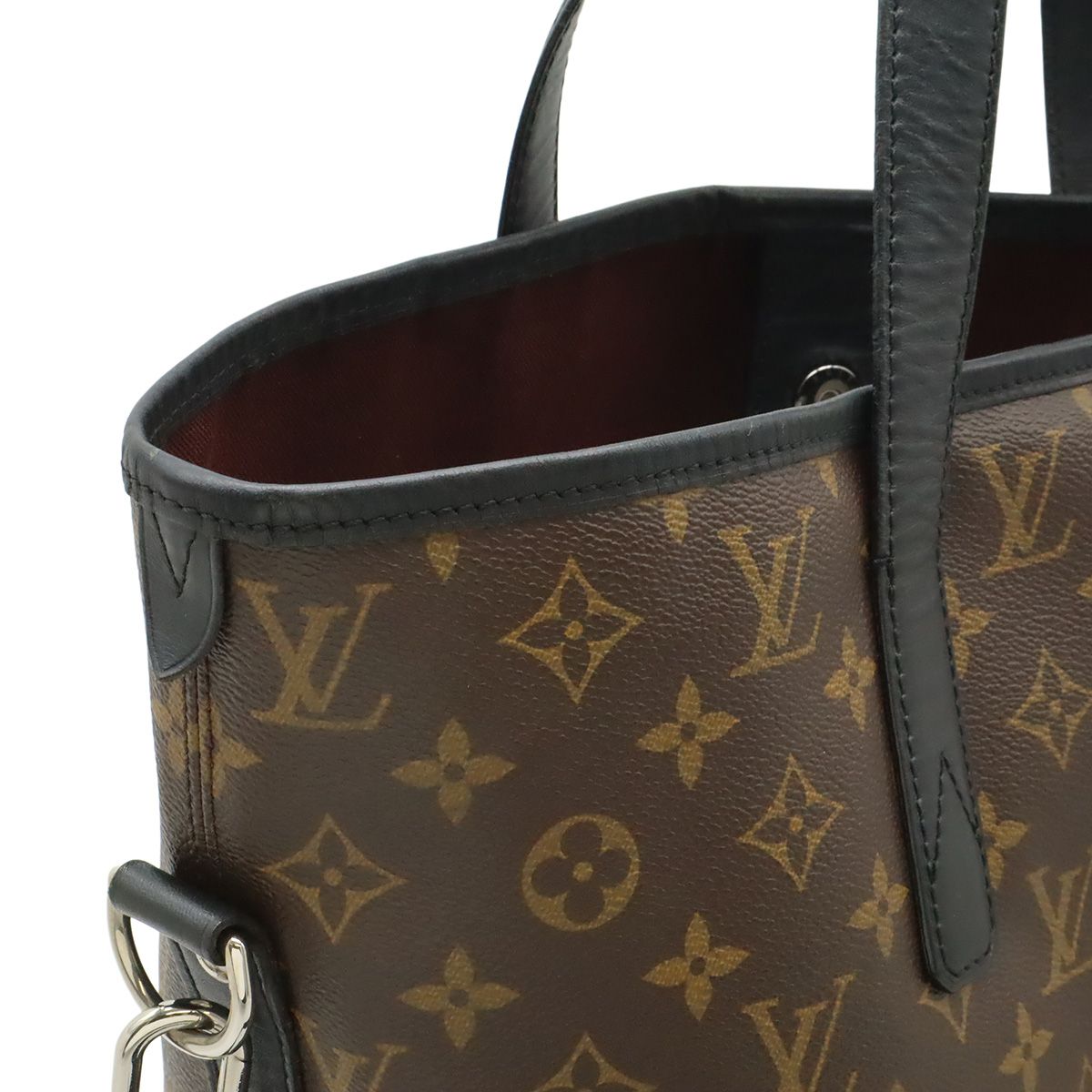 Louis Vuitton Monogram Macassar Davis Tote Large Shoulder Bag Brown — view 4