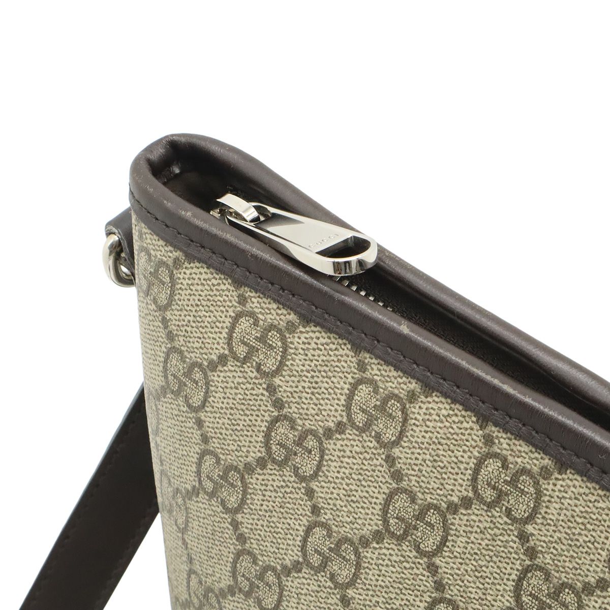 Gucci GG Supreme Tote Large 2-Way Shoulder Bag Crossbody Leather Beige Dark — view 7