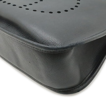 Hermes Evelyne I 1 PM Shoulder Bag Veau Epsom Black Silver — view 3