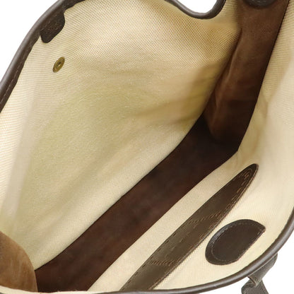 Hermes Evelyne GM I 1 Shoulder Bag Crossbody Toile Ash Leather Natural Dark — view 3