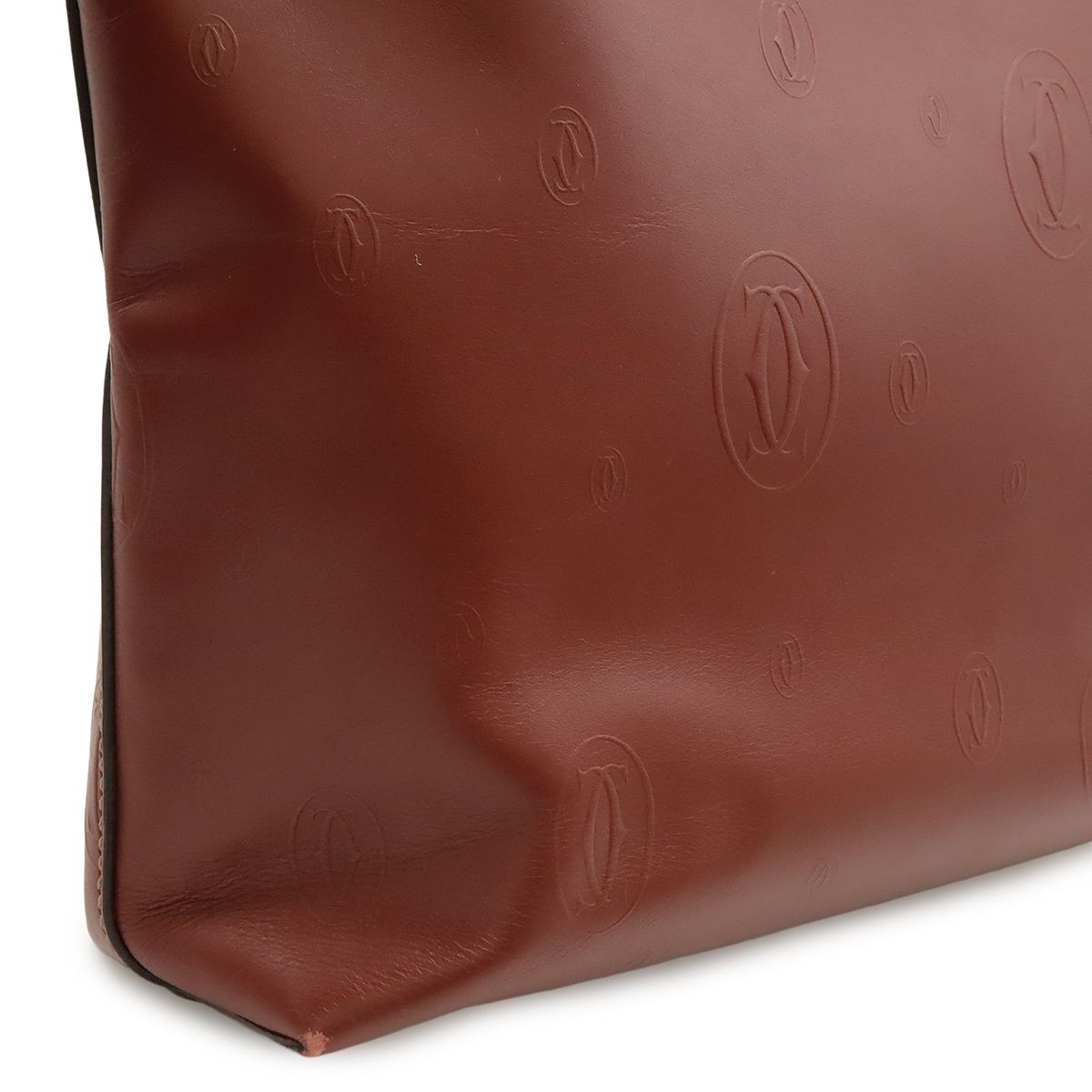 Cartier Happy Birthday CC Logo Tote Shoulder Bag with Leather Bordeaux Pouch — view 6