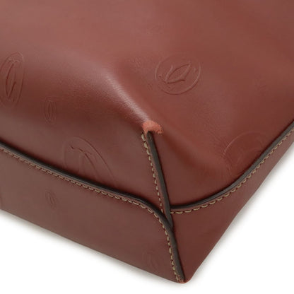 Cartier Happy Birthday CC Logo Tote Shoulder Bag with Leather Bordeaux Pouch — view 3