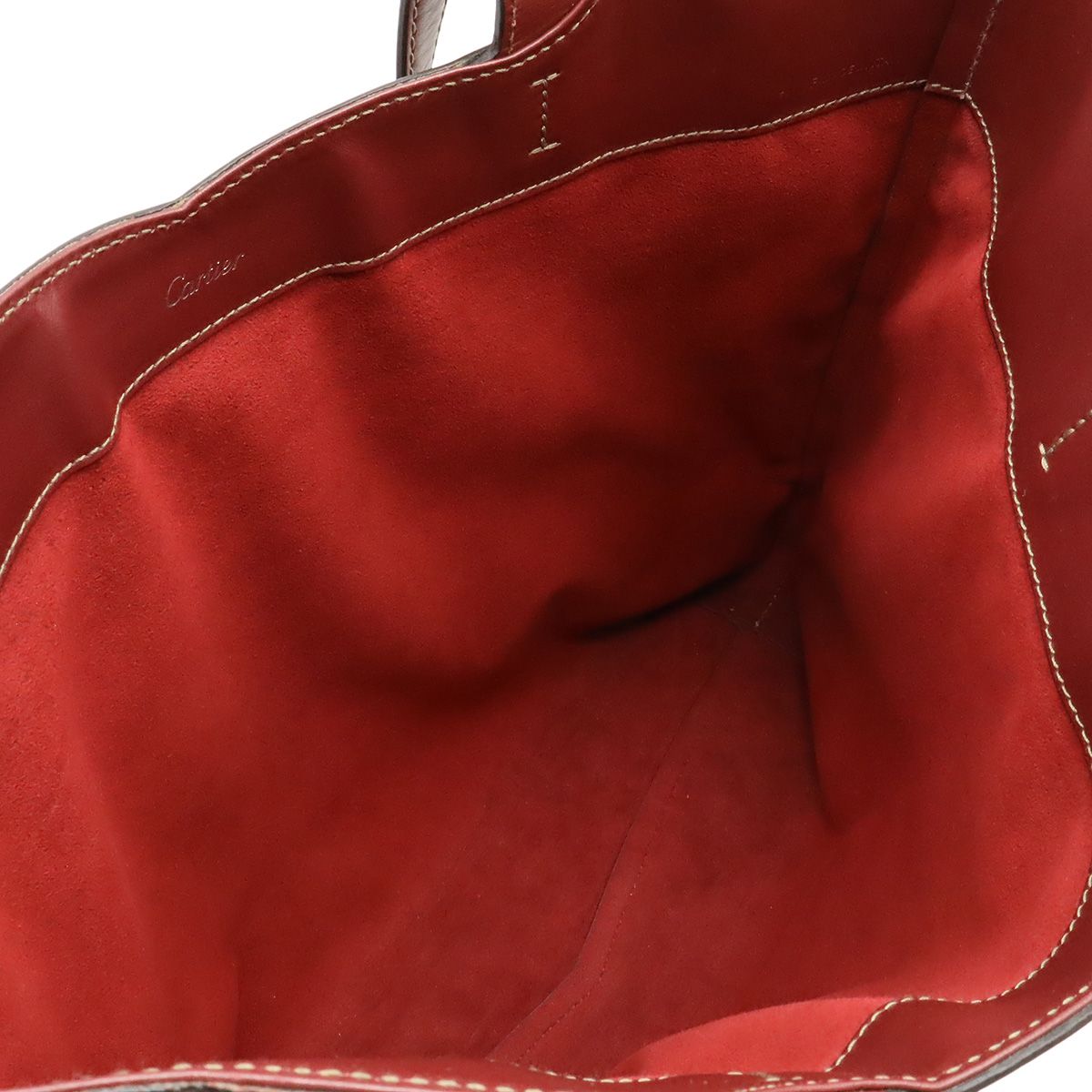 Cartier Happy Birthday CC Logo Tote Shoulder Bag with Leather Bordeaux Pouch — view 8