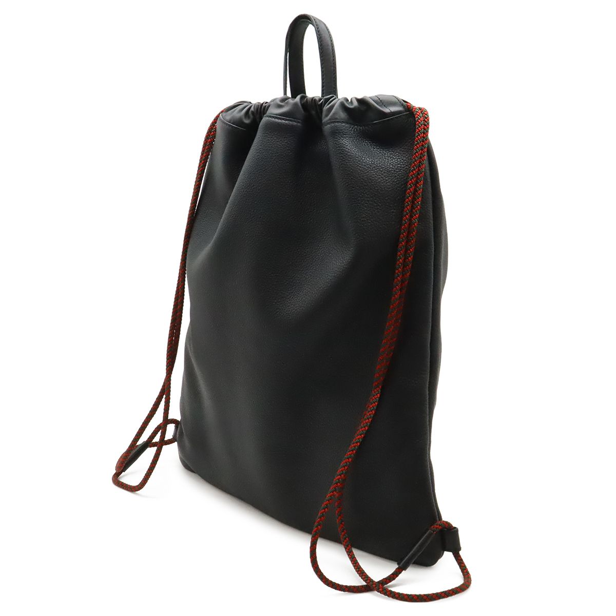 Gucci Print Drawstring Backpack 2-Way Tote Leather Black — view 2