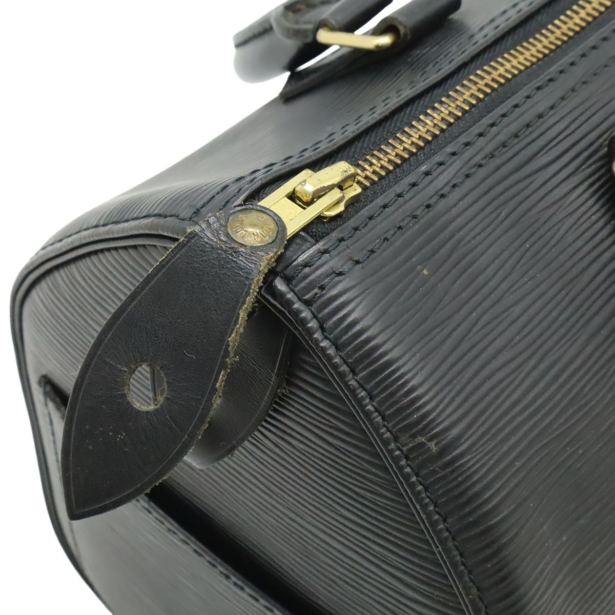 Louis Vuitton Epi Speedy 25 Mini Boston Bag Noir Black Gold — view 5