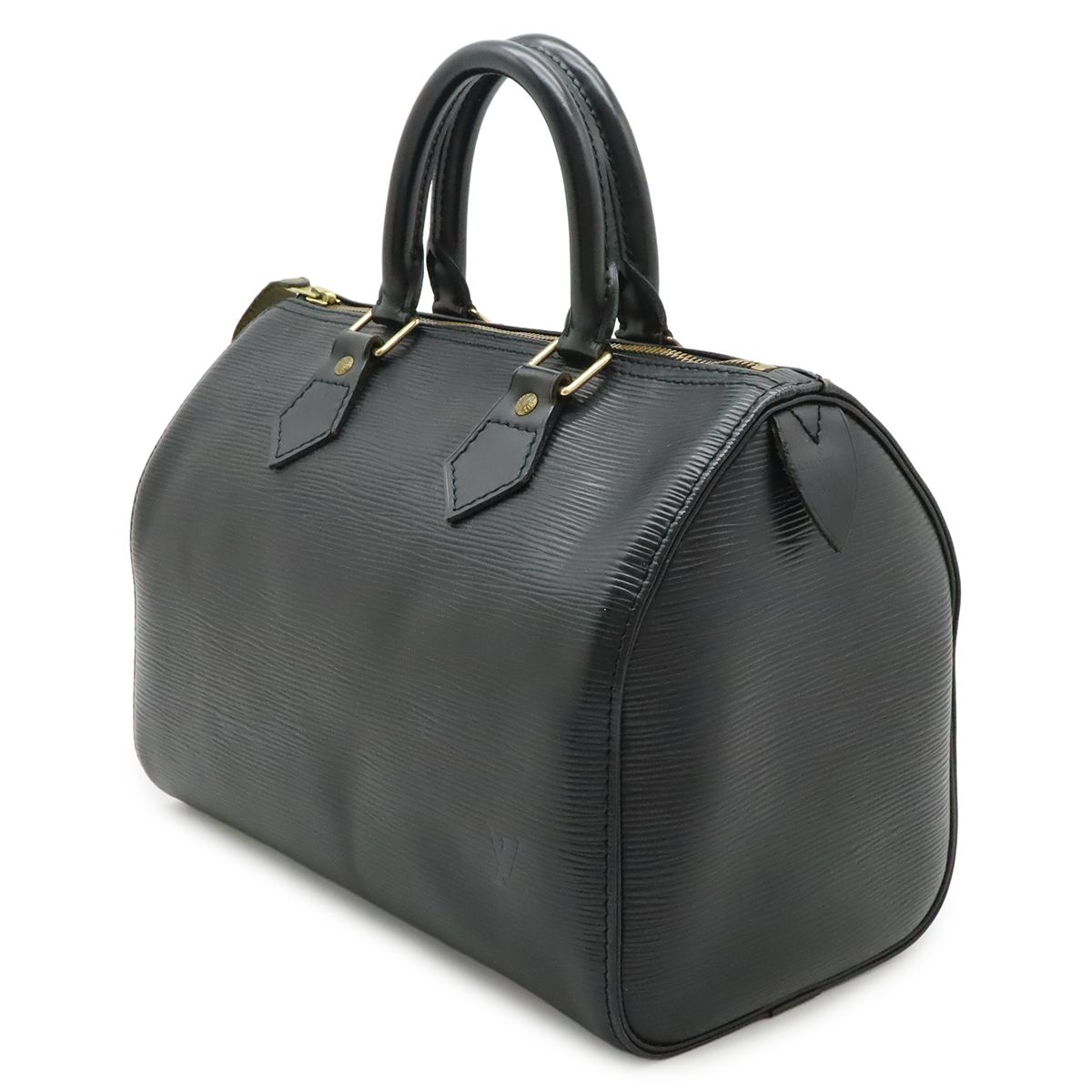 Louis Vuitton Epi Speedy 25 Mini Boston Bag Noir Black Gold — view 2