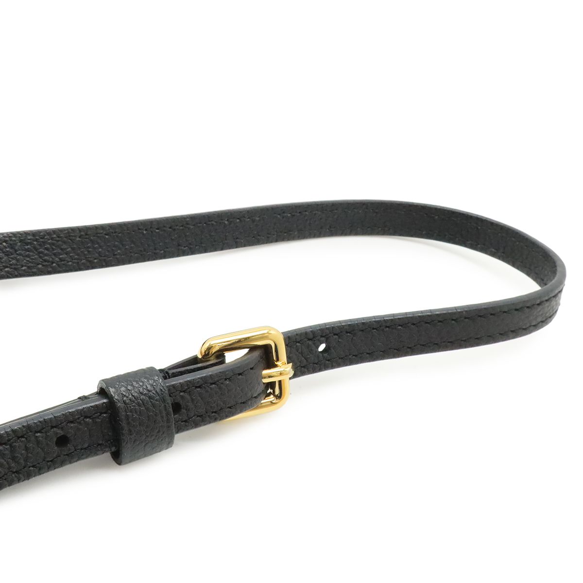 Louis Vuitton Monogram Empreinte Twice Shoulder Bag Pochette Noir Black Gold — view 5