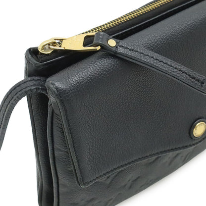 Louis Vuitton Monogram Empreinte Twice Shoulder Bag Pochette Noir Black Gold — view 6